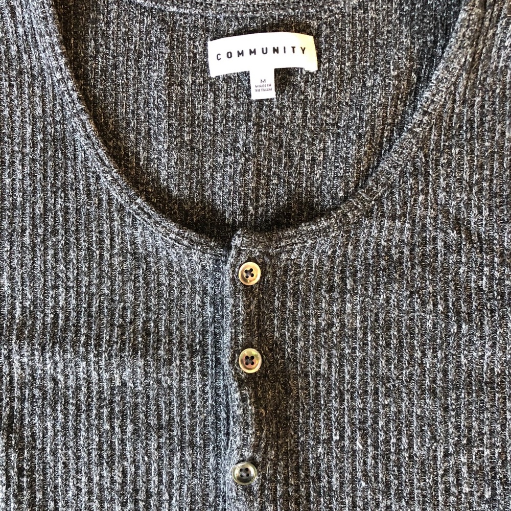 Aritzia ribbed thermal long sleeve